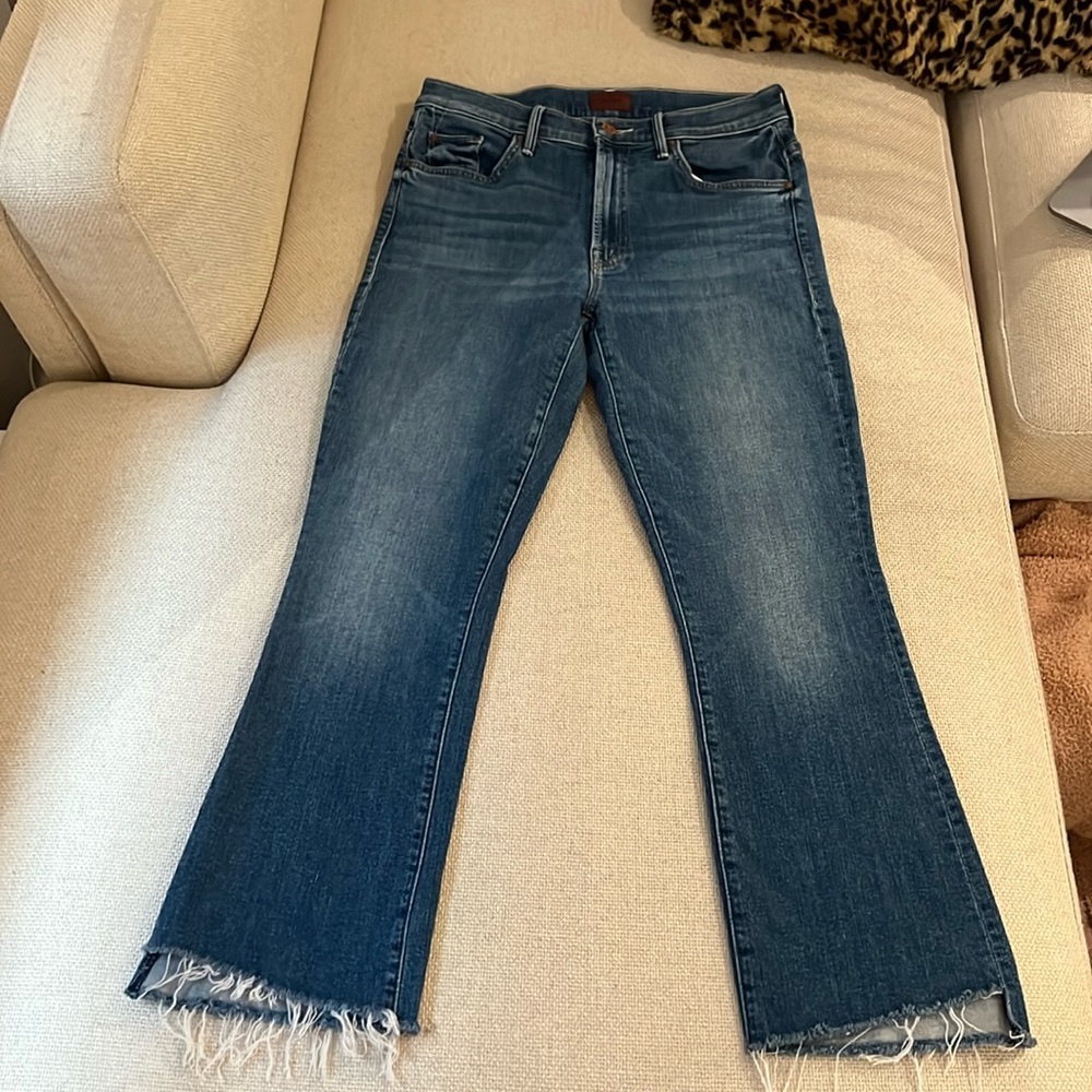 Mother Denim “The Insider Crop Step Fray” jeans - size 27